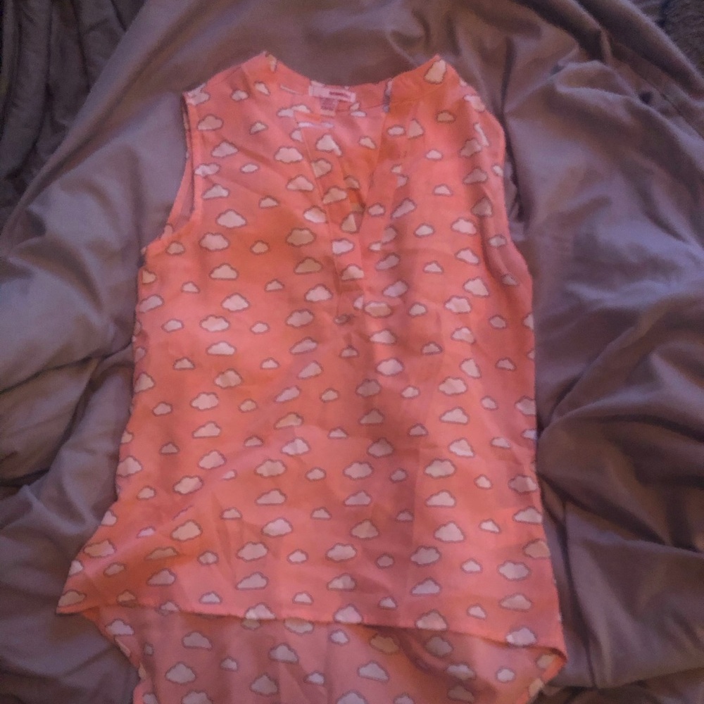 Bongo sleeveless coral cloud shirt